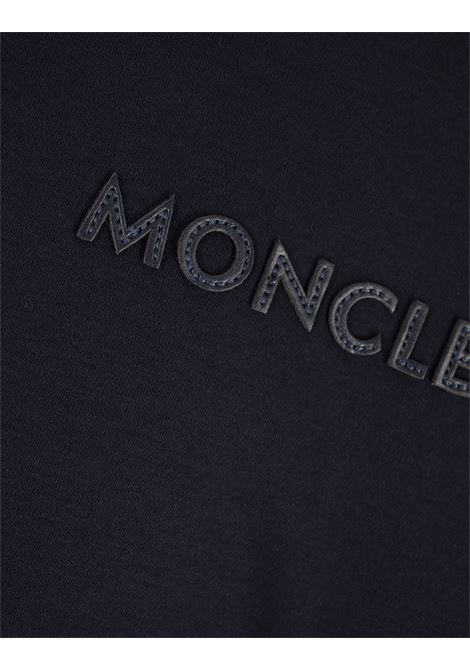 Blue T-Shirt With Logo Detail MONCLER | 091-8C00020 89AWA742